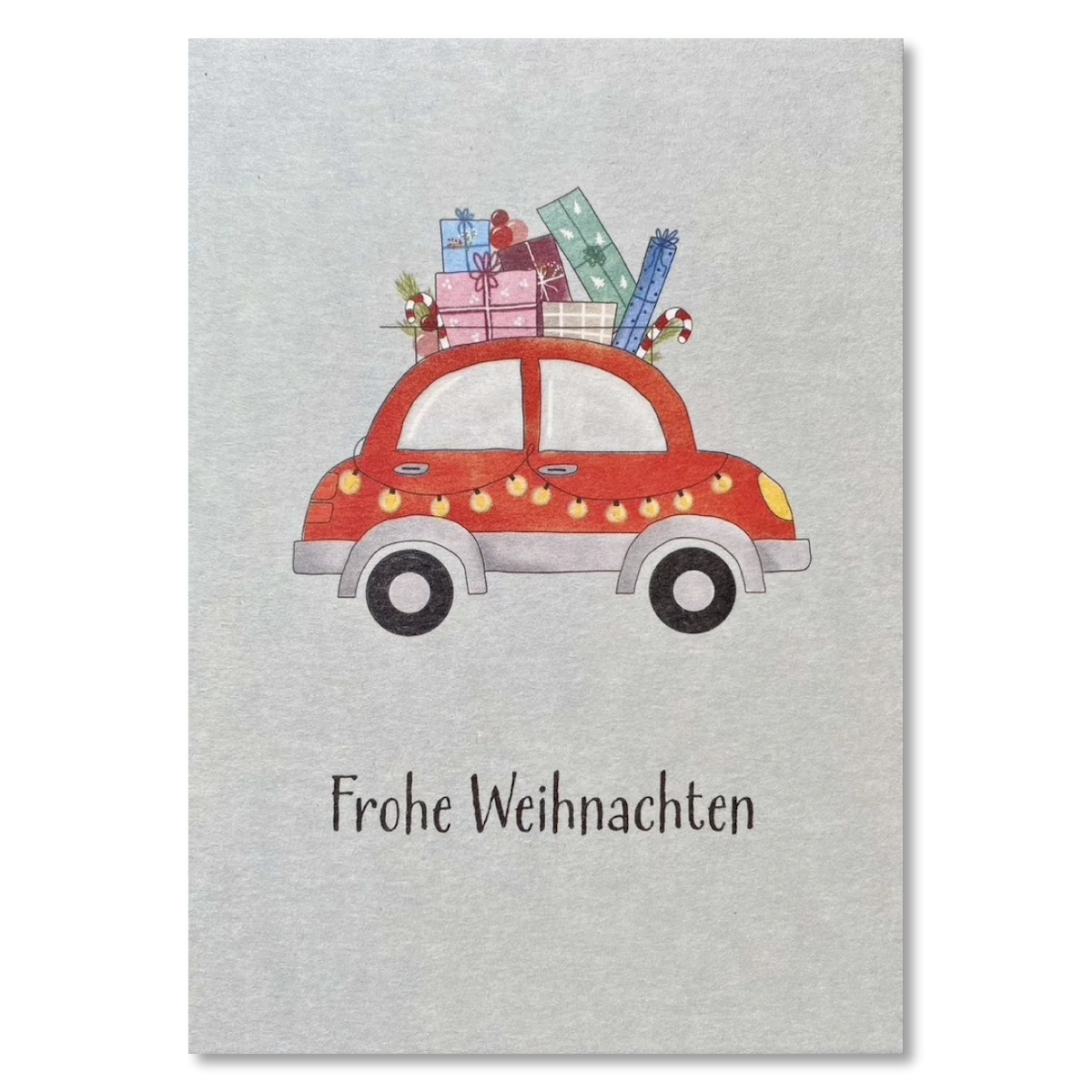 KEITCARDS Grußkarte Weihnachtsauto