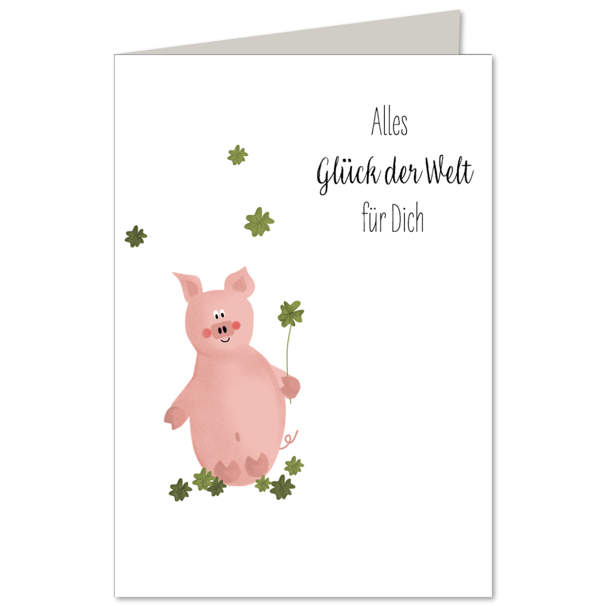 KEITCARDS Klappkarte Alles Glück der Welt