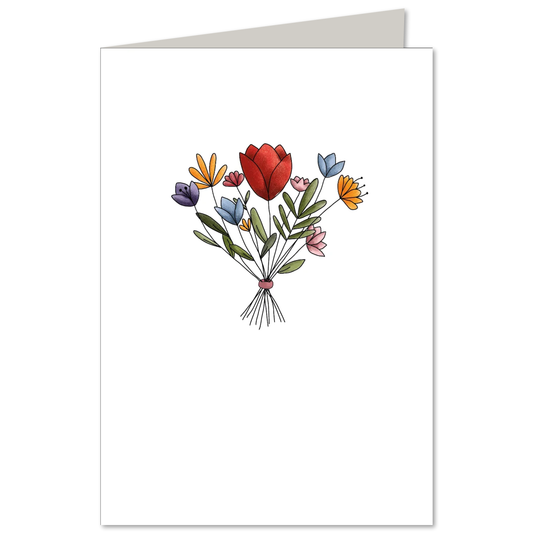 KEITCARDS Klappkarte Blumenbouquet