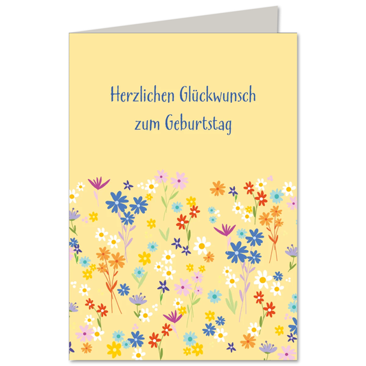 KEITCARDS Klappkarte Blumige Wünsche