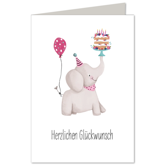 KEITCARDS Klappkarte Elefant