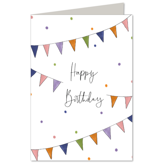 KEITCARDS Klappkarte Geburtstagswimpel