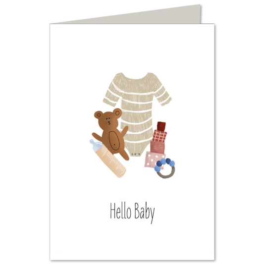 KEITCARDS Klappkarte Hello Baby