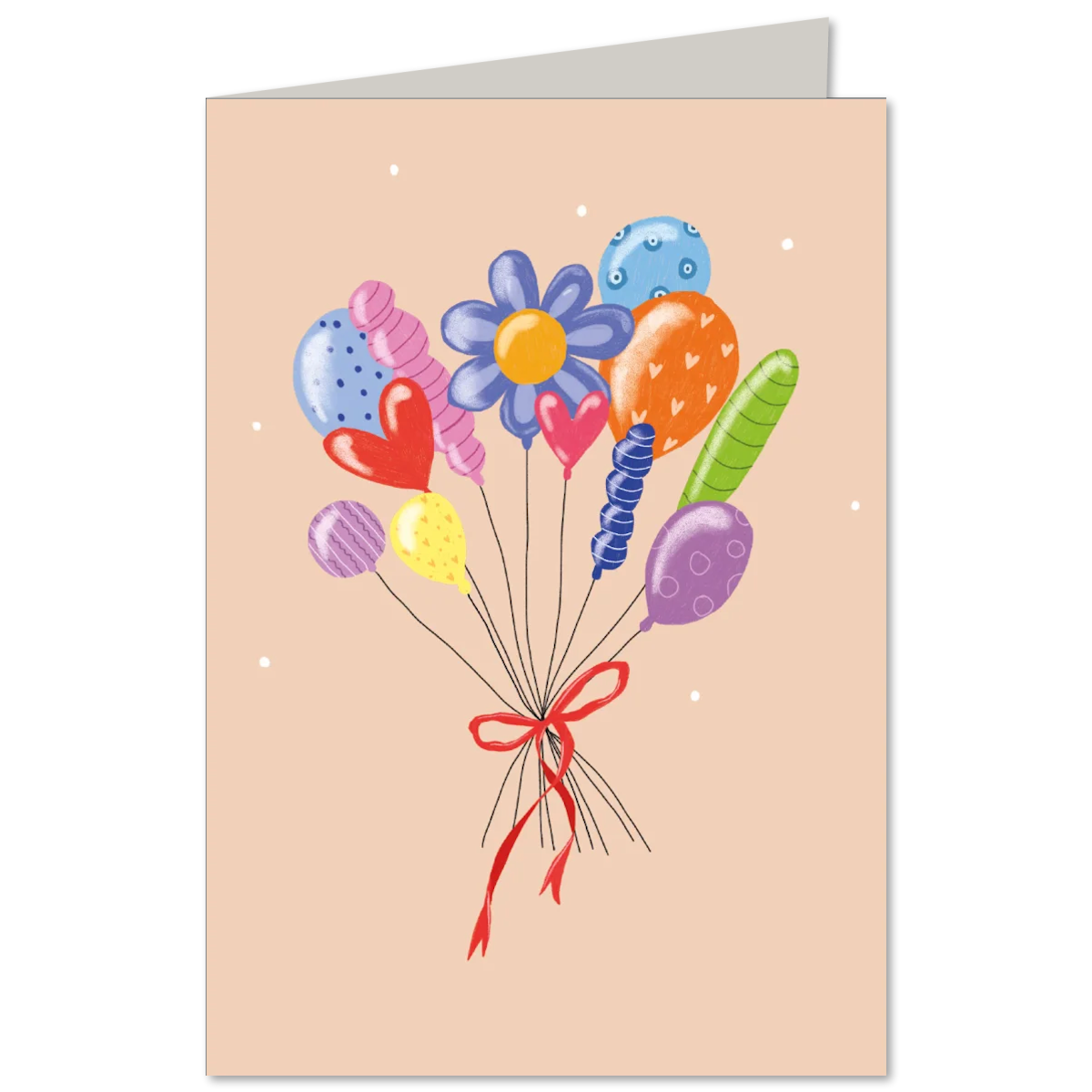 KEITCARDS Klappkarte Luftballonstrauß