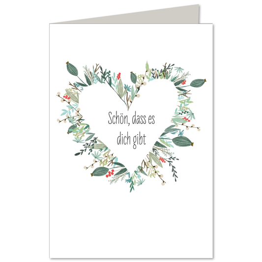 KEITCARDS Klappkarte Pflanzenherz