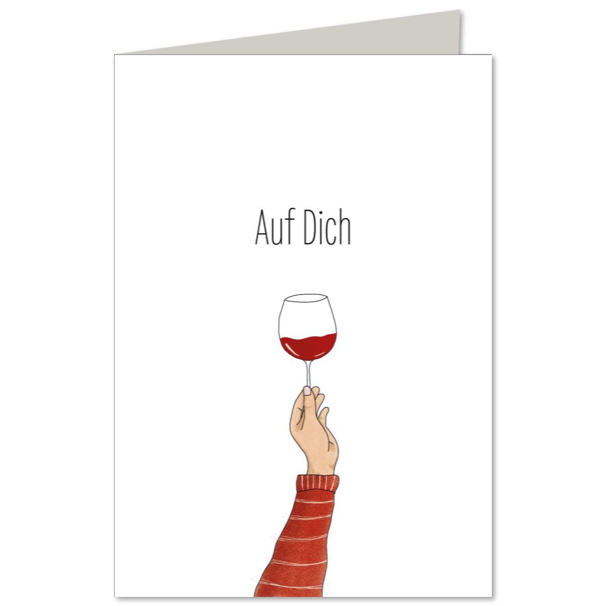 KEITCARDS Klappkarte Rotwein