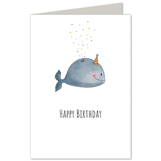 KEITCARDS Klappkarte Wal