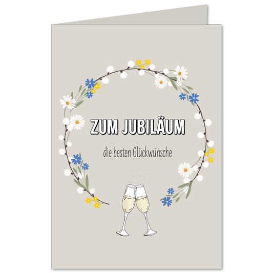 KEITCARDS Klappkarte Zum Jubiläum