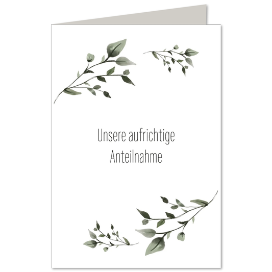 KEITCARDS Klappkarte Aquarell Zweige