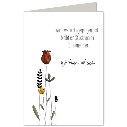 KEITCARDS Klappkarte Ein Stück von Dir