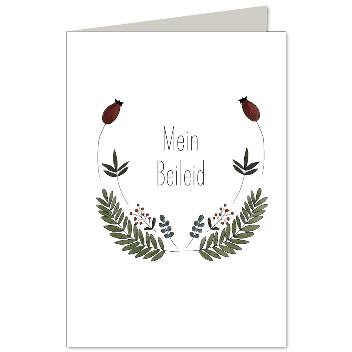 KEITCARDS Klappkarte Mein Beileid