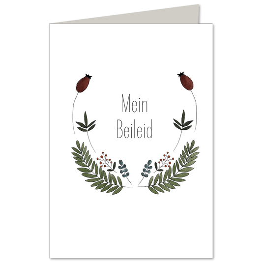 KEITCARDS Klappkarte Mein Beileid