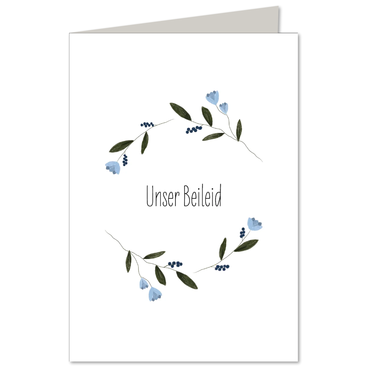 KEITCARDS Klappkarte Unser Beileid