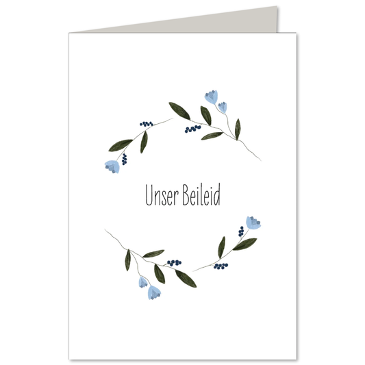 KEITCARDS Klappkarte Unser Beileid