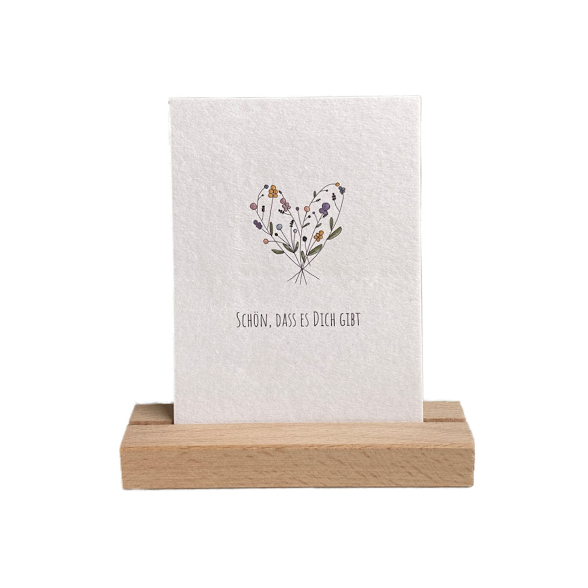 KEITCARDS Kartenhalter aus naturbelassenem Buchenholz