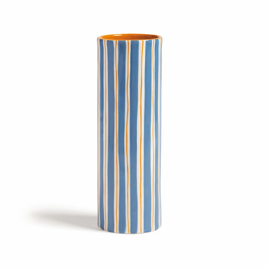& klevering Vase ray 8x8x23,5 cm blau