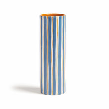 Lade das Bild in den Galerie-Viewer, &amp; klevering Vase ray 8x8x23,5 cm blau
