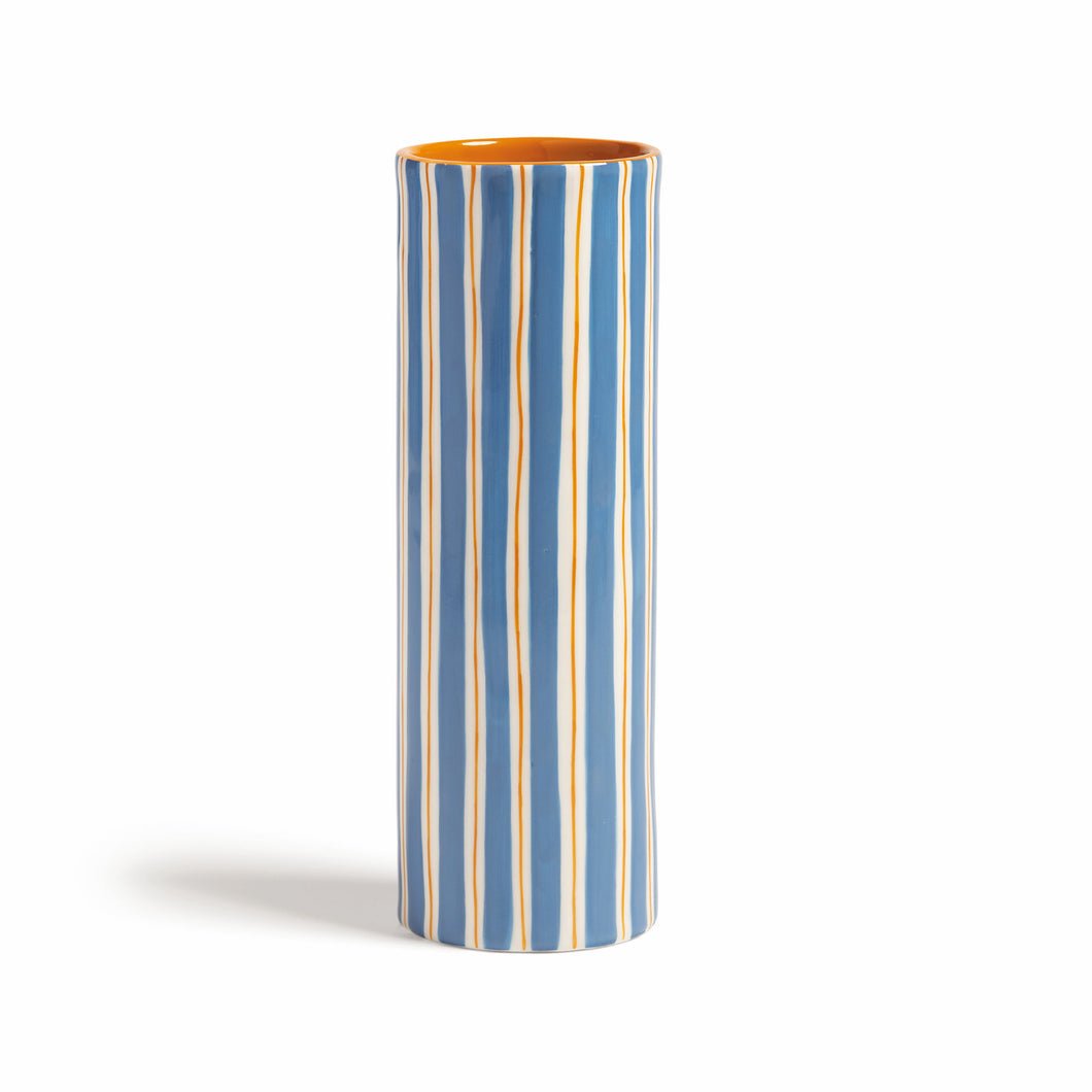& klevering Vase ray 8x8x23,5 cm blau