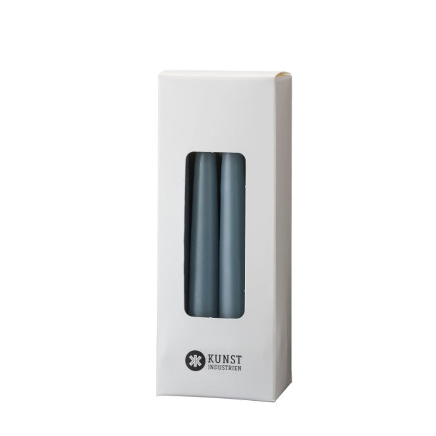 Kunstindustrien Kerzen klein blaugrau 120×13 mm in Box