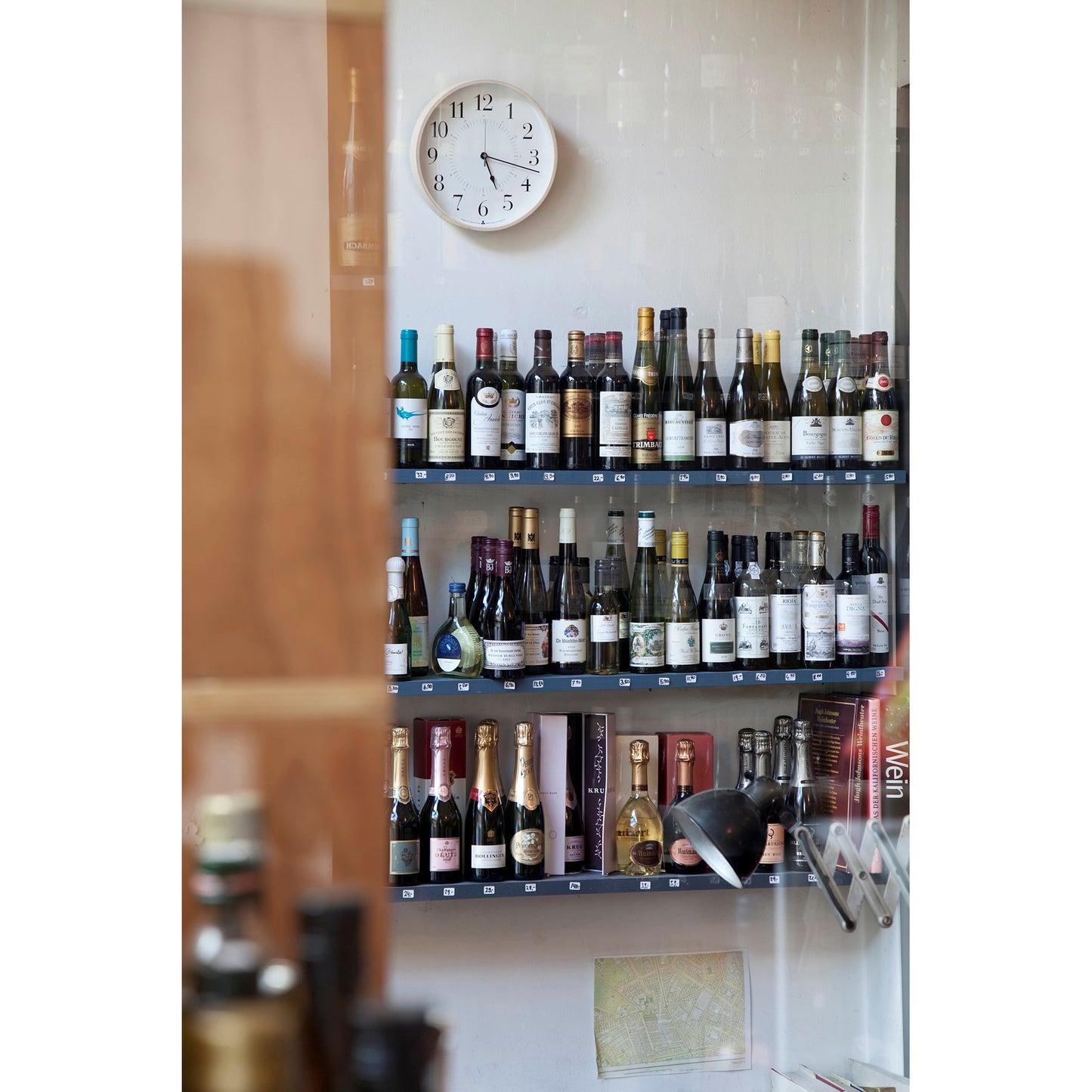 Lemnos Wanduhr Awa Toki weiß