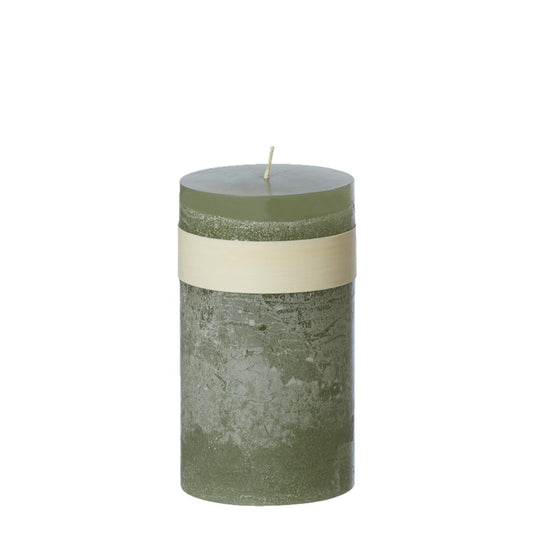 Timber® Stumpenkerze Sage 8×8×15 cm
