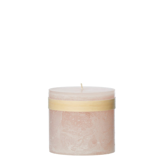Timber® Stumpenkerze Soft Pink 8x8x7,5 cm