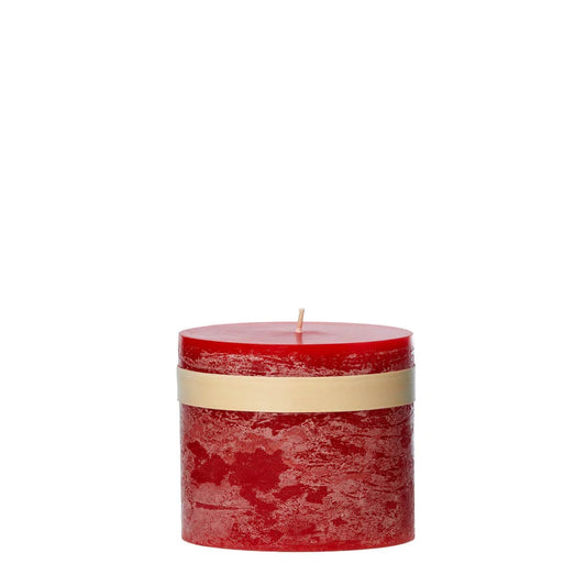 Timber® Stumpenkerze Cranberry 8×8×7,5 cm
