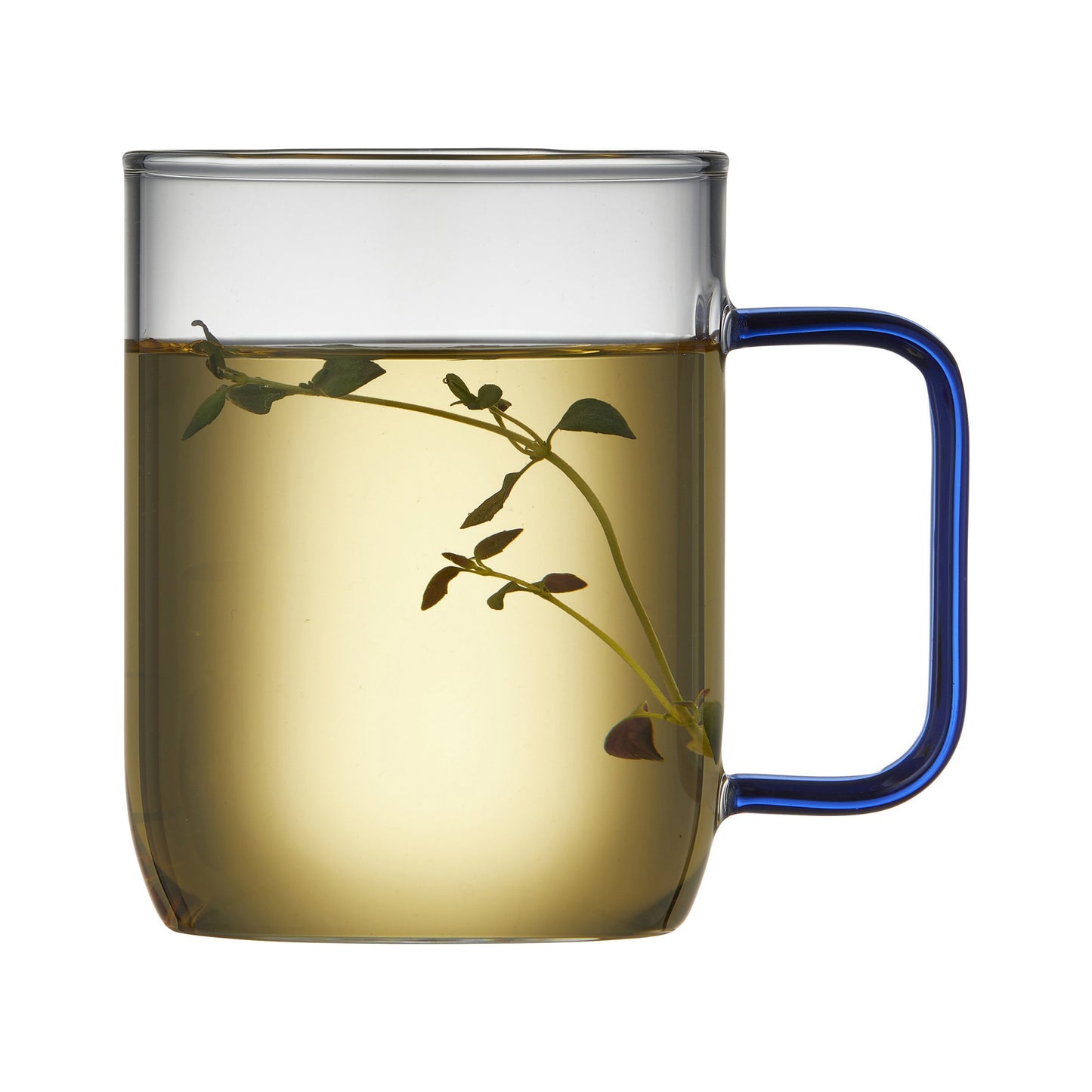 Lyngby Glas Torino Becher 0,4 Liter klar/blau 2er-Pack