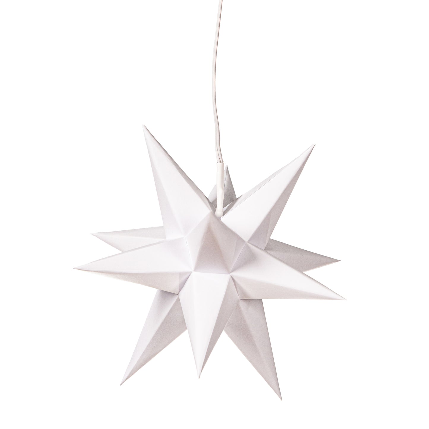 Marienberger Adventsstern 17 cm weiß mit Beleuchtung