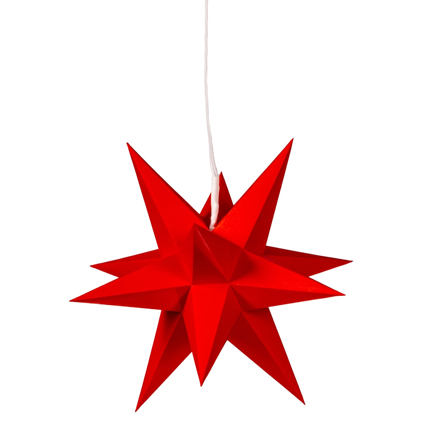 Marienberger Sterne Adventsstern rot 17 cm mit Beleuchtung