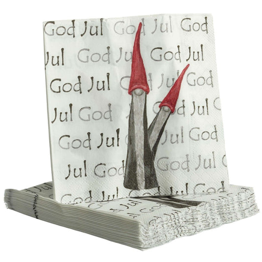 Nääsgränsgården Wichtel Tomte Lunch-Servietten 33x33 cm