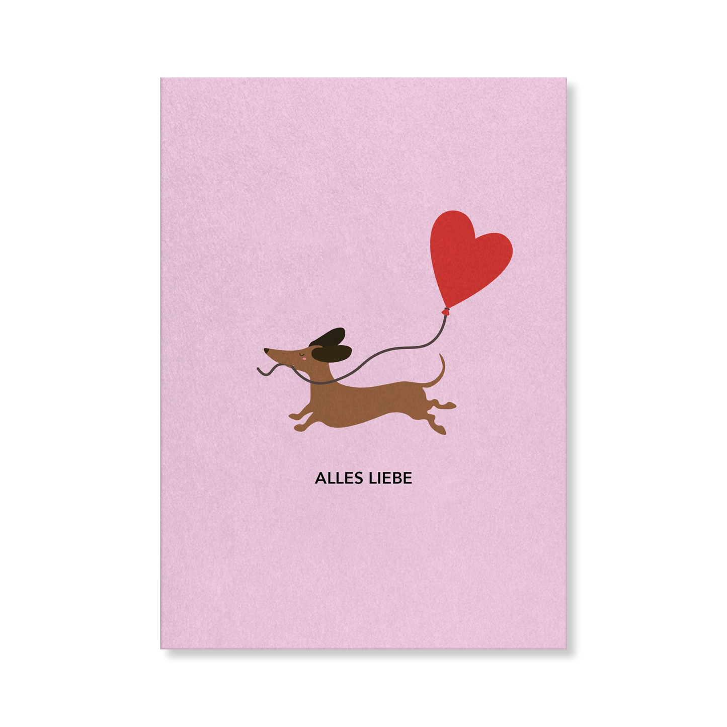 Naturbedacht Postkarte Dackel mit Herz Nr. 309
