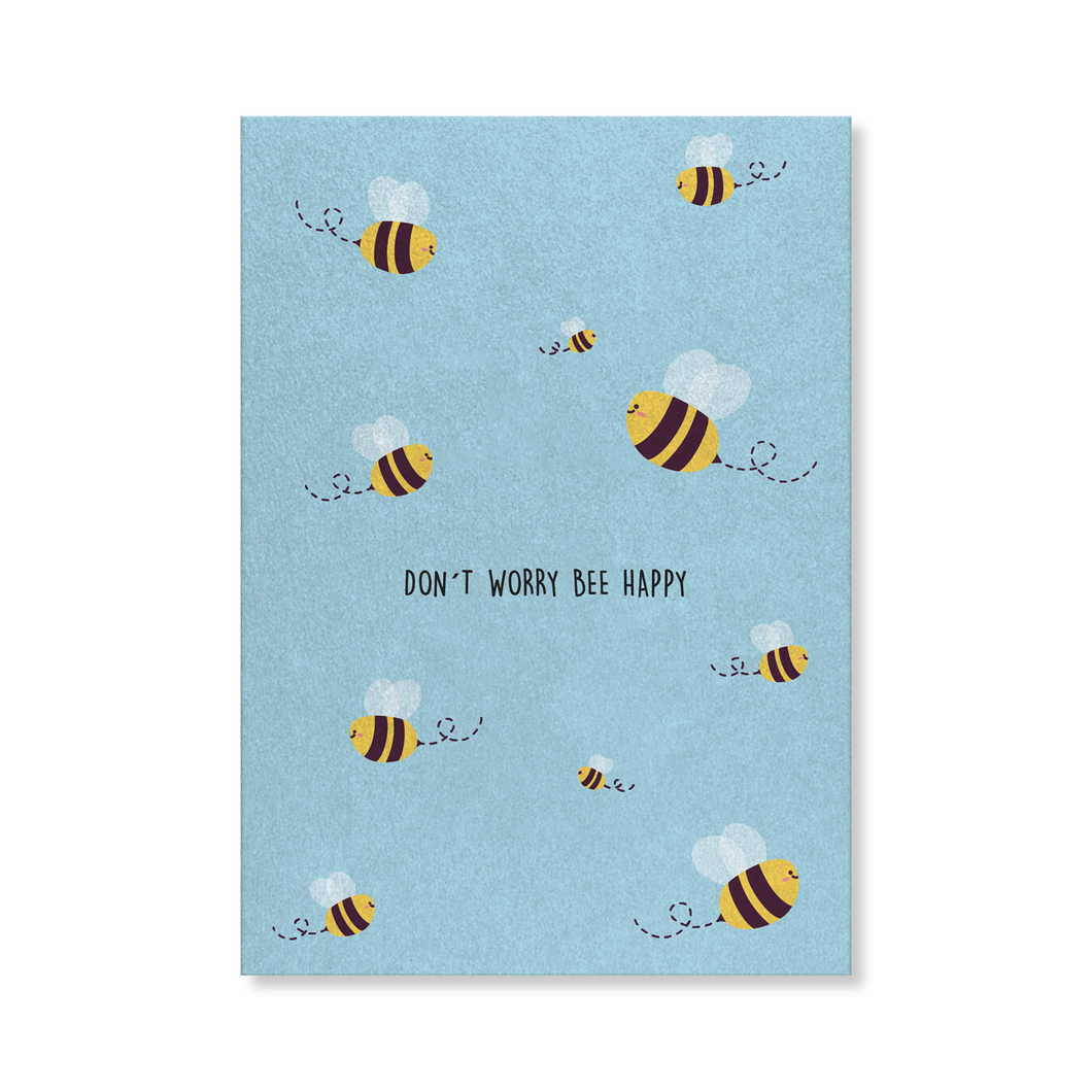 Naturbedacht Postkarte Don´t worry bee happy Nr. 108