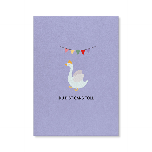 Naturbedacht Postkarte Geburtstag Gans toll Nr. 314