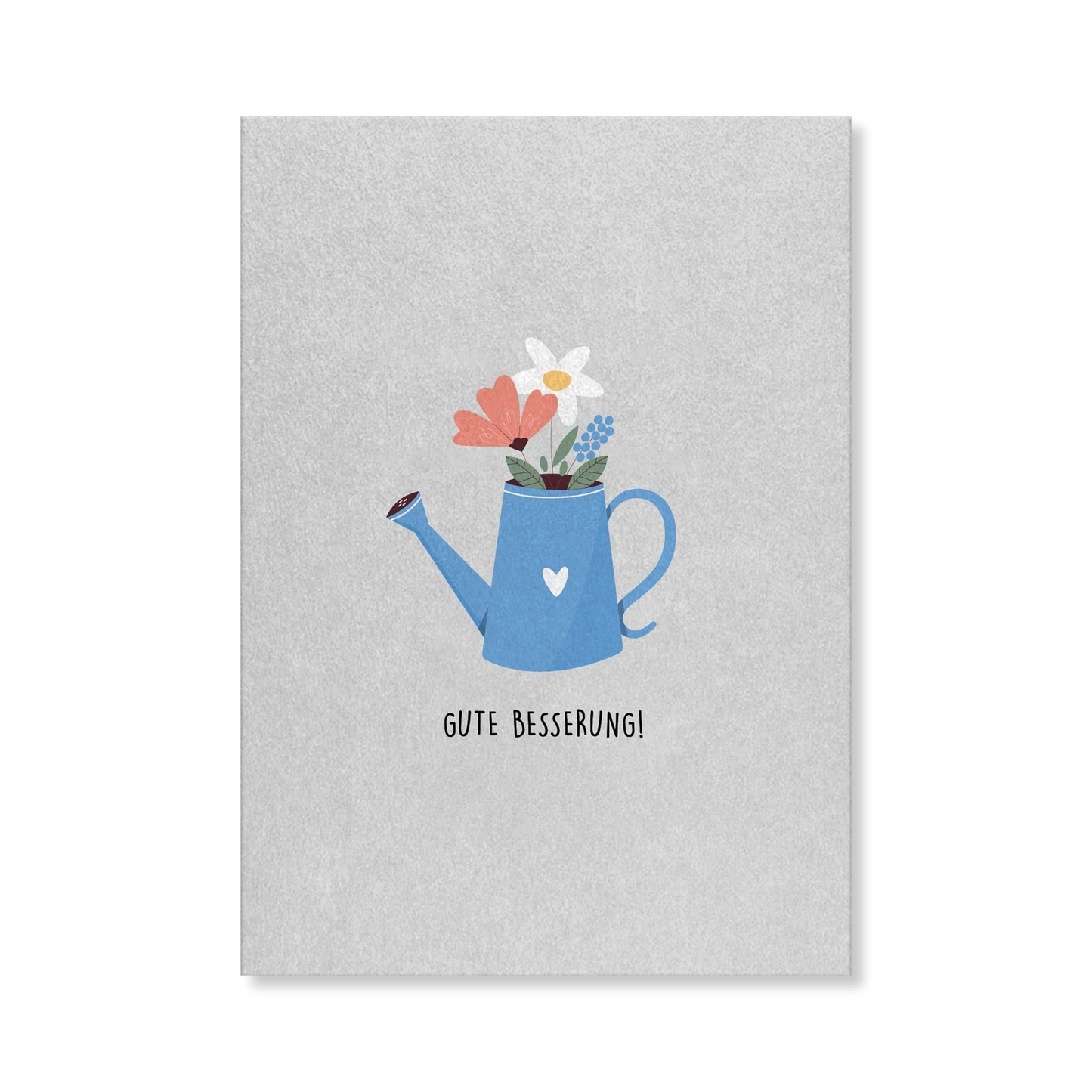 Naturbedacht Postkarte Gießkanne Gute Besserung Nr. 107