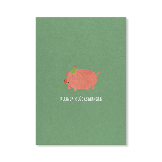 Naturbedacht Postkarte Glücksschweinchen Nr. 105