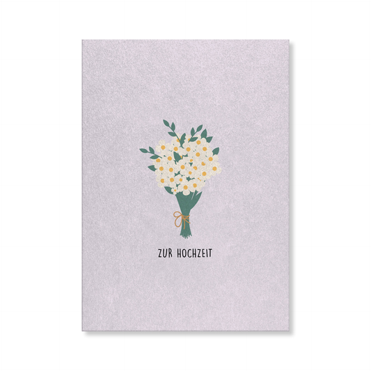 Naturbedacht Postkarte Hochzeit Strauß Nr. 104