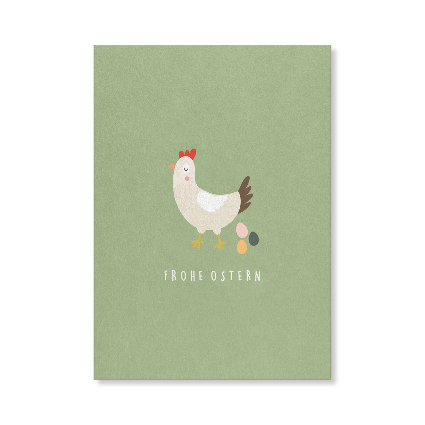 Naturbedacht Postkarte Ostern Eierlegendes Huhn Nr. 122