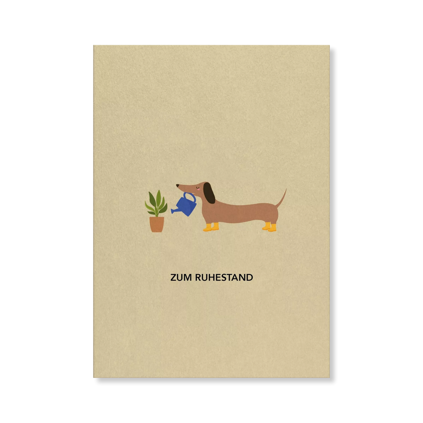 Naturbedacht Postkarte Dackel zur Rente Nr. 308