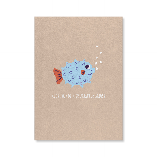 Naturbedacht Postkarte Runder Geburtstag Nr. 82