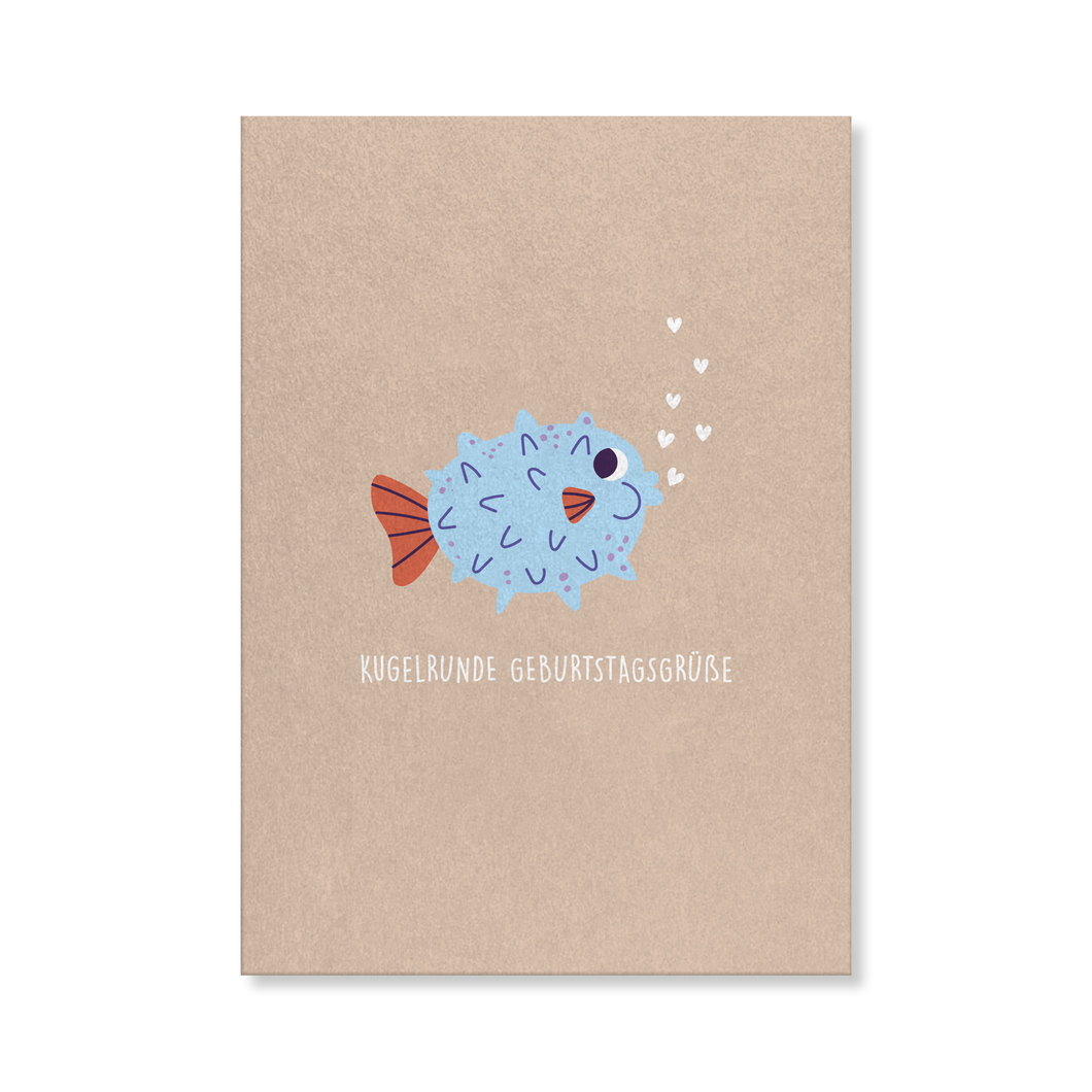 Naturbedacht Postkarte Runder Geburtstag Nr. 82