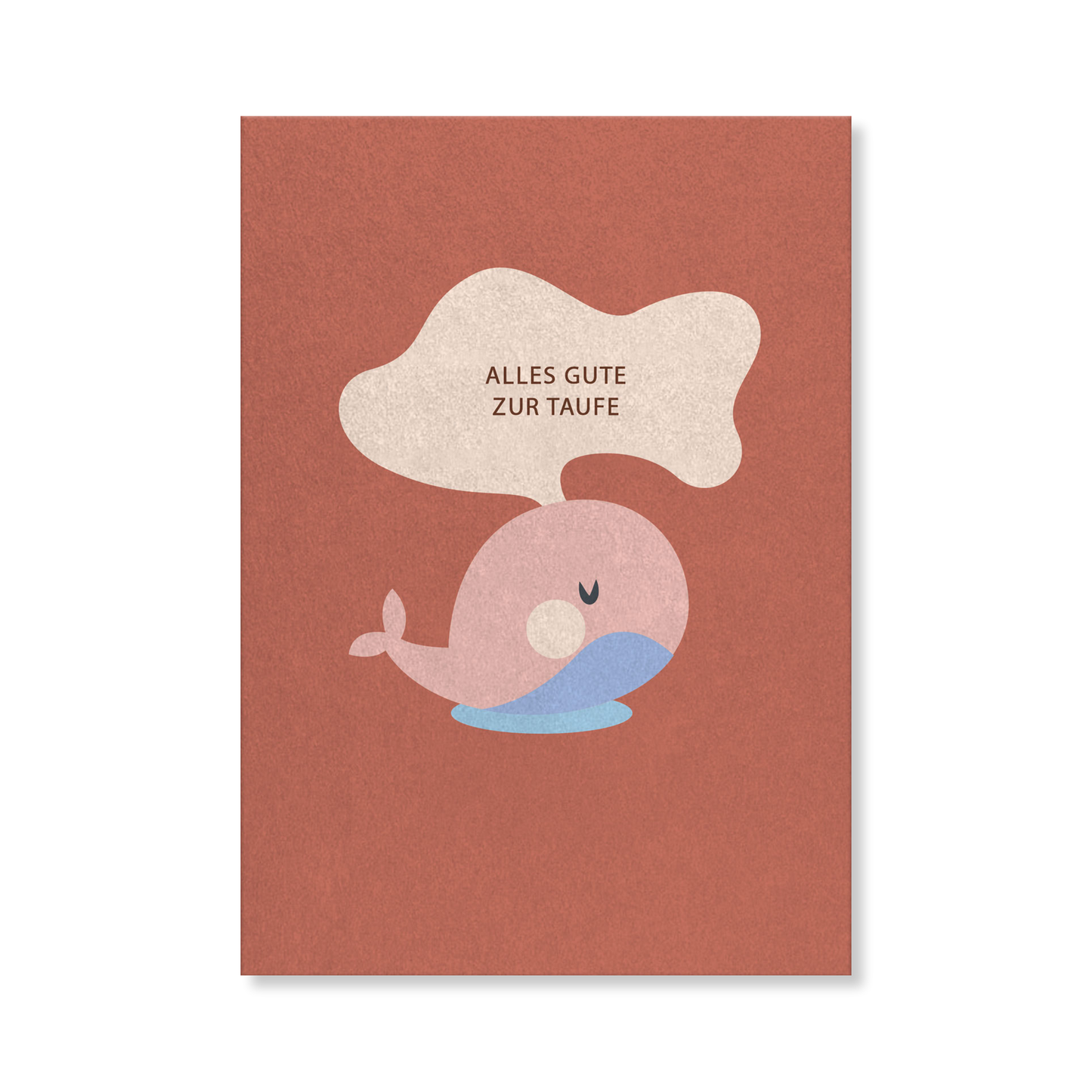 Naturbedacht Postkarte Wal zur Taufe Nr. 85