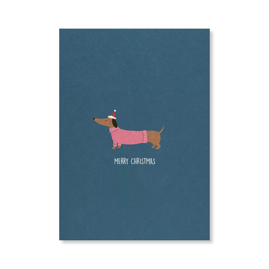 Naturbedacht Postkarte Weihnachten Dackel Nr. 10