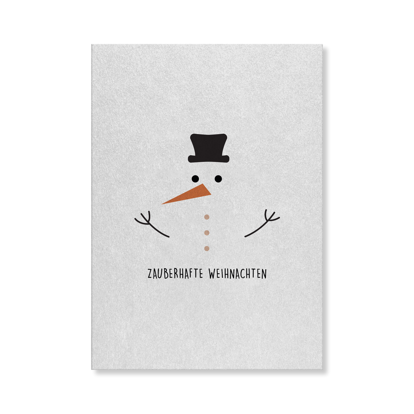 Naturbedacht Postkarte Weihnachten Schneemann Nr. 70