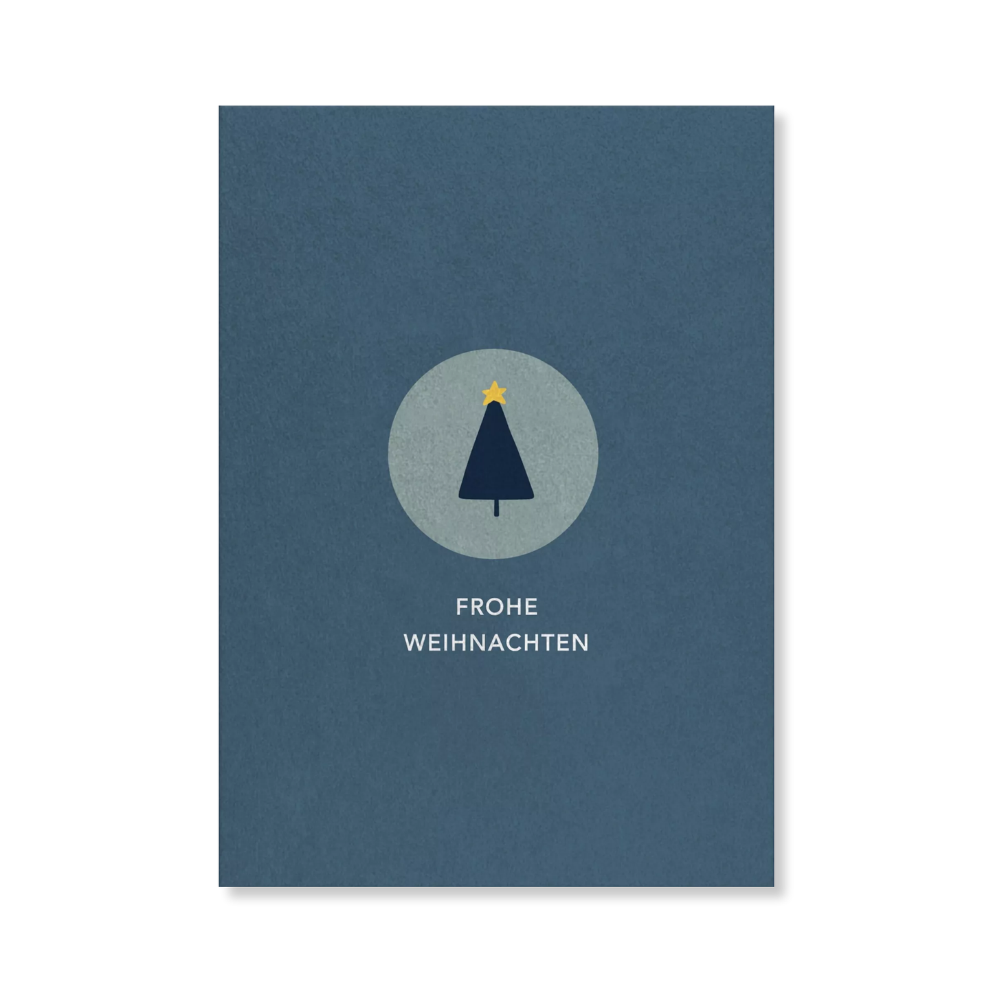 Naturbedacht Postkarte Weihnachten Tannenbaum im Kreis Nr. 5