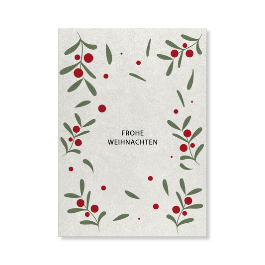 Naturbedacht Postkarte Weihnachten Zweige Nr. 71