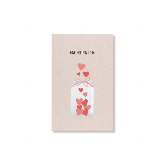 Naturbedacht Midikarte Portion Liebe Nr. 135