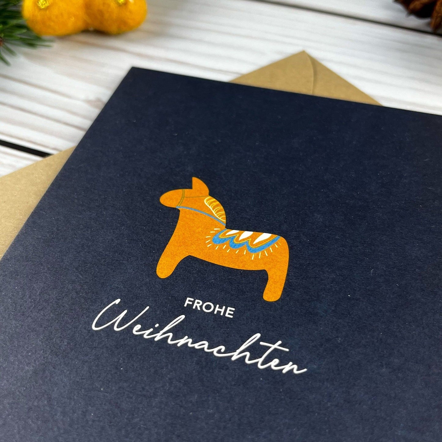 Naturbedacht Postkarten-Set 6 Dalapferde mit Umschläge Nr. 20