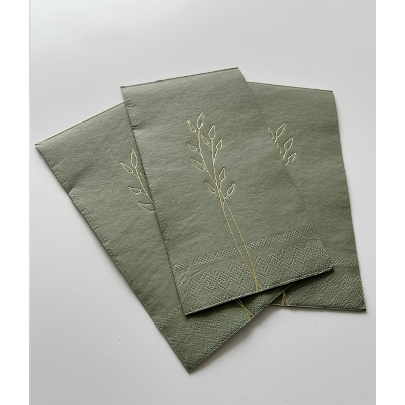 Noordliving Lunch-Servietten 11x20 cm armeegrün