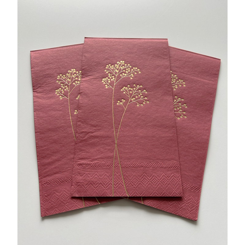 Noordliving Lunch-Servietten 11x20 cm weinrot